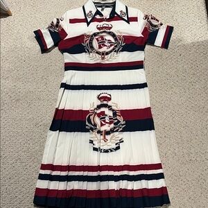 Striped Short Sleeve Dress